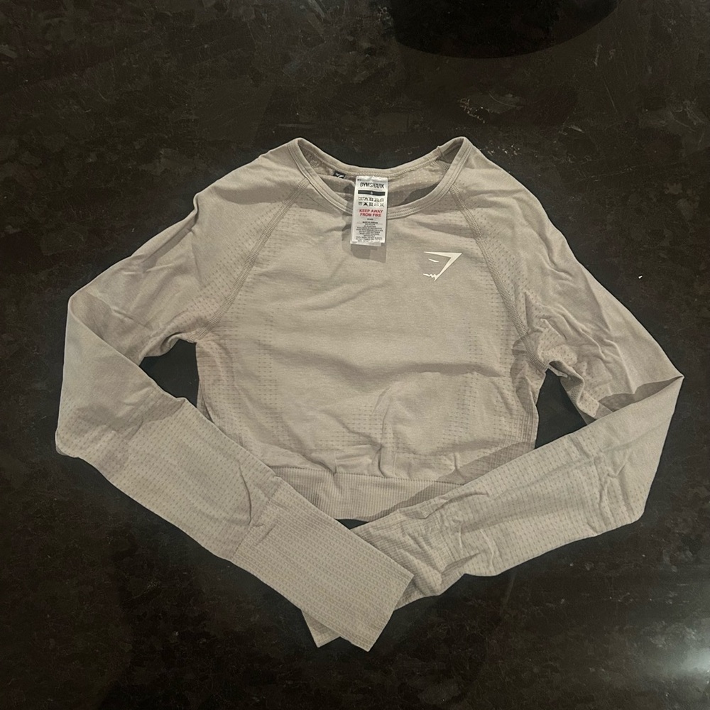 Gymshark Vital Seamless Long Sleeve Crop Shirt - S